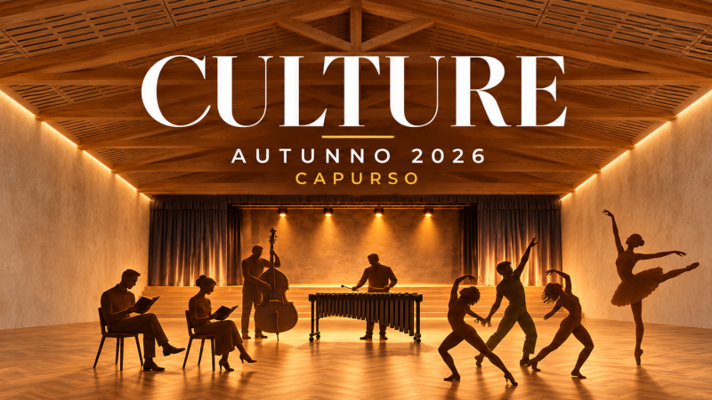22 APPUNTAMENTI PER IL CARTELLONE “CULTURE – AUTUNNO”. IL 28 OTTOBRE NICOLA LAGIOIA PRESENTA IL SUO NUOVO LIBRO IN ANTEPRIMA REGIONALE
